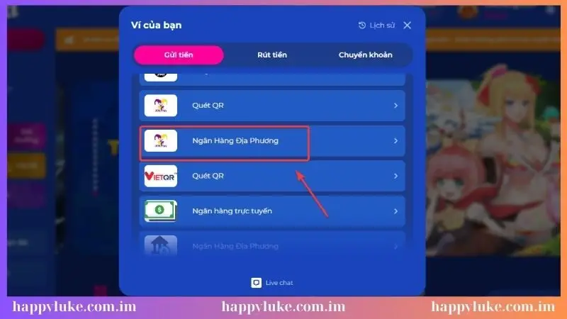 Chọn ngân hàng địa phương